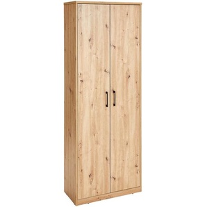 Xora Mehrzweckschrank, Eiche Artisan, Metall, 5 Fächer, 72x194x36 cm, stehend, Waschküche, Mehrzweckschränke