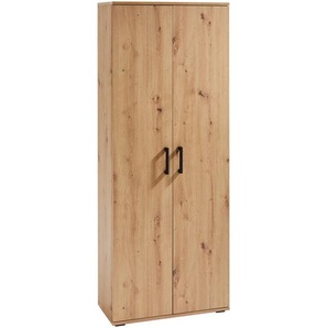 Xora Mehrzweckschrank, Eiche, Holzwerkstoff, 70x179x33.5 cm, Waschküche, Mehrzweckschränke