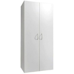 Xora Mehrzweckschrank, Weiß, Holzwerkstoff, 5 Fächer, 70x185x40 cm, BQ - Bündnis für Qualität, DIN EN ISO 9001, Handmade in Germany, erweiterbar,