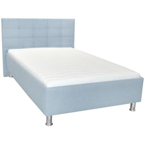 Xora Polsterbett , Blau , Textil , 120x200 cm , gepolstertes Kopfteil, Stoffauswahl , Schlafzimmer, Betten, Polsterbetten