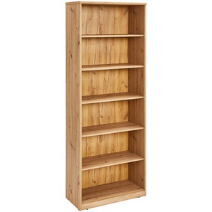 Xora Regal, Eiche Artisan, Holzwerkstoff, 5 Fächer, 72x194x36 cm, Typenauswahl, Wohnzimmer, Regale, Bücherregale