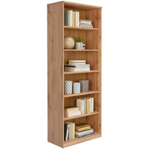 Xora Regal, Eiche Wotan, Holzwerkstoff, 5 Fächer, 72x194x36 cm, Typenauswahl, Beimöbel erhältlich, Wohnzimmer, Regale, Bücherregale