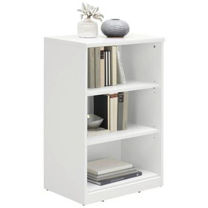 Xora Regal, Weiß, Holzwerkstoff, 2 Fächer, 55x84x36 cm, Typenauswahl, Beimöbel erhältlich, Wohnzimmer, Regale, Bücherregale