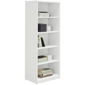Xora Regal, Weiß, Holzwerkstoff, 4 Fächer, 55x148x36 cm, Typenauswahl, Beimöbel erhältlich, Wohnzimmer, Regale, Bücherregale