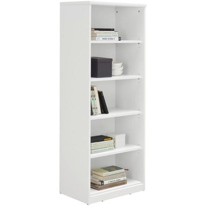 Xora Regal, Weiß, Holzwerkstoff, 4 Fächer, 55x148x36 cm, Typenauswahl, Beimöbel erhältlich, Wohnzimmer, Regale, Bücherregale