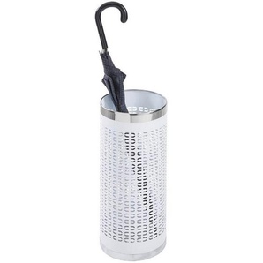 Xora Schirmständer, Weiß, Edelstahl, Metall, 50 cm, Garderobe, Schirmständer