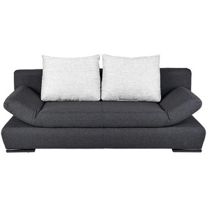 Xora Schlafsofa Monaco , Anthrazit, Hellgrau , Textil , 2-Sitzer , Füllung: Schaumstoff , 200x75x92 cm , Stoffauswahl, Rücken echt , Kinder & Jugendmöbel, Jugendmöbel, Jugendsofas