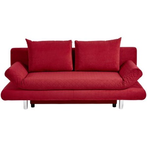 Xora Schlafsofa Sorini , Rot , Textil , Uni , 2-Sitzer , Füllung: Schaumstoff , 194x73x91 cm , Stoffauswahl , Kinder & Jugendmöbel, Jugendmöbel, Jugendsofas
