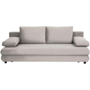 Xora Schlafsofa Taras, Grau, Textil, 2-Sitzer, Füllung: Schaumstoff, 197x77x81 cm, Stoffauswahl, Wohnzimmer, Sofas & Couches, Schlafsofas, Schlafsofas mit Bettkasten