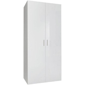Xora Schrank, Weiß, Holzwerkstoff, 5 Fächer, 80x185x40 cm, BQ - Bündnis für Qualität, Made in Germany, Schlafzimmer, Kleiderschränke, Mehrzweckschränke