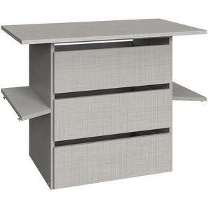 Xora Schubkasteneinsatz, Hellgrau, 3 Schubladen, 77x59x44 cm, BQ - Bündnis für Qualität, Made in Germany, Zubehör