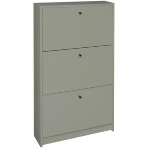 Xora Schuhkipper Flap, Grün, Pinien, Metall, 60x104x16 cm, Typenauswahl, stehend, Garderobe, Schuhaufbewahrung, Schuhkipper