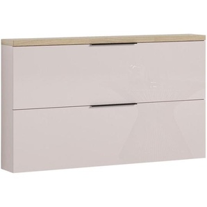 Xora Schuhkipper Idea, Kaschmir, Eiche, Metall, 140x82x19 cm, hängend, Garderobe, Schuhaufbewahrung, Schuhkipper