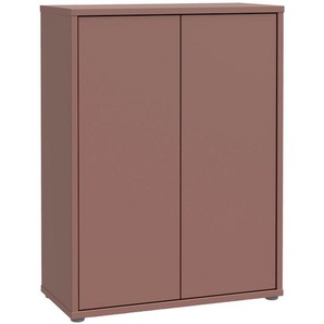 Xora Schuhschrank Alice Springs, Terracotta, Holzwerkstoff, 4 Fächer, 74.5x99.1x34.9 cm, Typenauswahl, stehend, Garderobe, Schuhaufbewahrung,