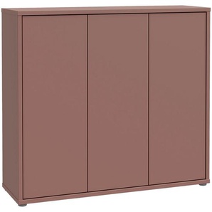 Xora Schuhschrank Alice Springs, Terracotta, Holzwerkstoff, 8 Fächer, 109.2x99.1x34.9 cm, Typenauswahl, stehend, Garderobe, Schuhaufbewahrung,