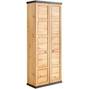 Xora Schuhschrank, Anthrazit, Eiche, Metall, 10 Fächer, 90.2x196.7x38.5 cm, Beimöbel erhältlich, Garderobe, Schuhaufbewahrung, Schuhschränke