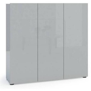 Xora Schuhschrank, Grau, Holzwerkstoff, 10 Fächer, 120x115x34 cm, Garderobe, Schuhaufbewahrung, Schuhschränke