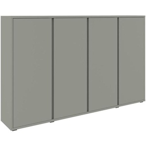 Xora Schuhschrank, Grün, Holzwerkstoff, 18 Fächer, 192.7x120x33.8 cm, Garderobe, Schuhaufbewahrung, Schuhschränke