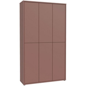 Xora Schuhschrank, Terracotta, Holzwerkstoff, 16 Fächer, 110x192x35 cm, Typenauswahl, stehend, Garderobe, Schuhaufbewahrung, Schuhschränke