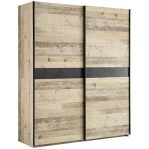 Xora Schwebetürenschrank , Anthrazit, Fichte , Holzwerkstoff , 2 Fächer , 170x209x62.5 cm , Beimöbel erhältlich , Kinder & Jugendmöbel, Jugendmöbel, Jugendkleiderschränke
