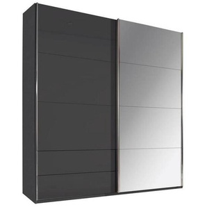 Xora Schwebetürenschrank , Dunkelgrau , Metall , 3 Fächer , 2 Schubladen , 181x229x62 cm , Blauer Engel, BQ - Bündnis für Qualität, Made in Germany , Typenauswahl, Beimöbel erhältlich, umfangreiches Zubehör in verschiedenen Größen erhältlich , Kinder &