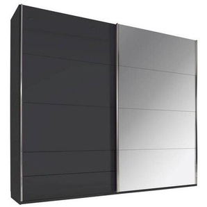 Xora Schwebetürenschrank , Dunkelgrau , Metall , 3 Fächer , 2 Schubladen , 226x229x62 cm , Blauer Engel, BQ - Bündnis für Qualität, Made in Germany , Typenauswahl, Beimöbel erhältlich, umfangreiches Zubehör in verschiedenen Größen erhältlich , Kinder &