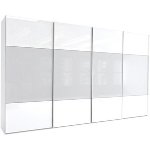 Xora Schwebetürenschrank , Grau, Weiß , Holzwerkstoff , 5 Fächer , 400x236x68 cm , Typenauswahl, Beimöbel erhältlich , Kinder & Jugendmöbel, Jugendmöbel, Jugendkleiderschränke