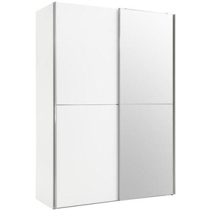 Xora Schwebetürenschrank , Weiß , Holzwerkstoff , 2 Fächer , 150x216x68 cm , Kinder & Jugendmöbel, Jugendmöbel, Jugendkleiderschränke