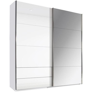 Xora Schwebetürenschrank , Weiß , Metall , 3 Fächer , 2 Schubladen , 181x229x62 cm , Blauer Engel, BQ - Bündnis für Qualität, Made in Germany , Typenauswahl, Beimöbel erhältlich, umfangreiches Zubehör in verschiedenen Größen erhältlich , Kinder &