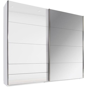 Xora Schwebetürenschrank , Weiß , Metall , 3 Fächer , 2 Schubladen , 226x229x62 cm , Blauer Engel, BQ - Bündnis für Qualität, Made in Germany , Typenauswahl, Beimöbel erhältlich, umfangreiches Zubehör in verschiedenen Größen erhältlich , Kinder &