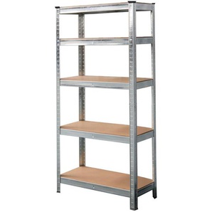 Xora Schwerlastregal, Silber, Metall, Holzwerkstoff, 30x175x75 cm, Freizeit, Heimwerken, Werkstatt, Schwerlastregale