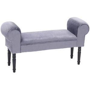 Xora Sitzbank, Grau, Schwarz, Holz, Textil, Kiefer, massiv, 1-Sitzer, 100x54x30 cm, Stoffauswahl, Esszimmer, Bänke, Sitzbänke
