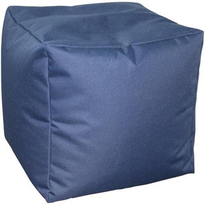 Xora Sitzsack, Blau, Textil, 90 L, Füllung: Styroporkugeln, 40x40x40 cm, Indoor, Wohnzimmer, Hocker, Sitzsäcke