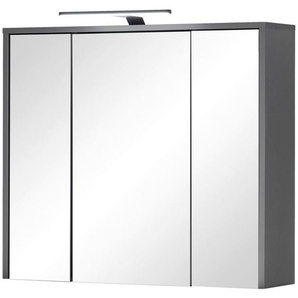 Xora Spiegelschrank, Holzwerkstoff, 3 Fächer, F, 80x70x20 cm, Made in EU, Badezimmer, Badezimmerspiegel, Spiegelschränke