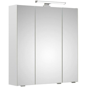 Xora Spiegelschrank, Holzwerkstoff, 6 Fächer, 65x70x16 cm, Badezimmer, Badezimmerspiegel, Spiegelschränke