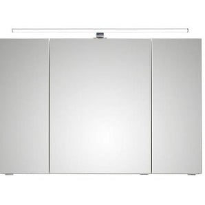 Xora Spiegelschrank , Metall , 6 Fächer , 105x70x16 cm , Badezimmer, Badezimmerspiegel, Spiegelschränke