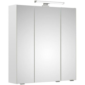 Xora Spiegelschrank , Holzwerkstoff , 6 Fächer , 65x70x16 cm , Badezimmer, Badezimmerspiegel, Spiegelschränke