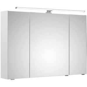 Xora Spiegelschrank , Metall , 6 Fächer , 105x70x16 cm , Typenauswahl , Badezimmer, Badezimmerspiegel, Spiegelschränke