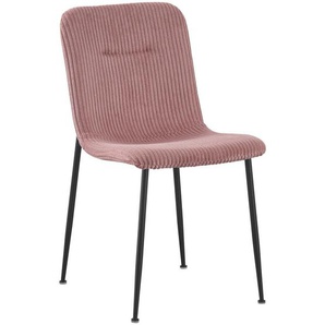 Xora Stuhl, Rosa, Metall, Textil, Rundrohr, 43x83x56 cm, Stoffauswahl, Esszimmer, Stühle, Esszimmerstühle, Vierfußstühle