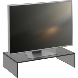 Xora Tv-Aufsatz, Grau, Glas, 60x14x35 cm, Wohnzimmer, TV Möbel, TV-Aufsätze