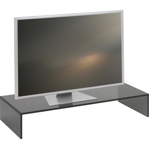 Xora Tv-Aufsatz, Grau, Glas, 80x14x35 cm, Wohnzimmer, TV Möbel, TV-Aufsätze
