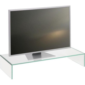 Xora Tv-Aufsatz, Klar, Glas, 80x14x35 cm, Wohnzimmer, TV Möbel, TV-Aufsätze
