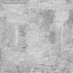 Xora Vliestapete, Grau, Kunststoff, Papier, Betonoptik, 52x1000 cm, Made in Europe, Tapeten & Wandverkleidungen, Vliestapeten