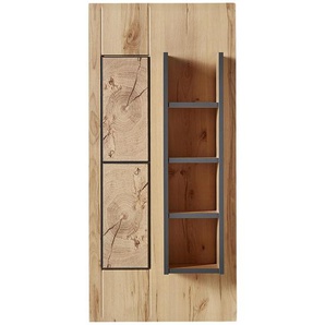 Xora Wandboard, Graphit, Buche, Holzwerkstoff, 50x108x17 cm, Wohnzimmer, Regale, Wandboards