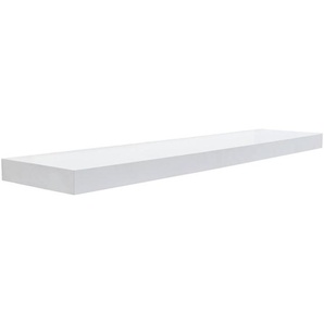 Xora Wandboard, Weiß, Holzwerkstoff, 110x5x25 cm, Bsci, Wohnzimmer, Regale, Wandboards