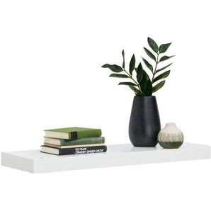 Xora Wandboard, Weiß, Holzwerkstoff, 80x5x25 cm, Bsci, Wohnzimmer, Regale, Wandboards