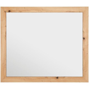 Xora Wandspiegel, Eiche Artisan, Glas, Holzwerkstoff, rechteckig, 87.5x75.5x1.6 cm, waagrecht montierbar, Spiegel, Wandspiegel
