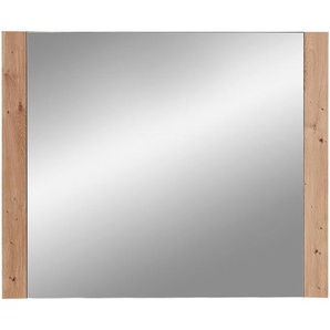 Xora Wandspiegel, Eiche Artisan, Glas, rechteckig, 86x70x3 cm, waagrecht montierbar, Garderobe, Garderobenspiegel, Garderobenspiegel