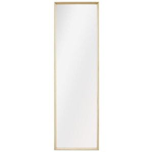 Xora Wandspiegel, Eiche, Holz, Glas, Eiche, massiv, rechteckig, 42.5x142.5x4 cm, senkrecht montierbar, Ganzkörperspiegel, Wohnspiegel, Wandspiegel