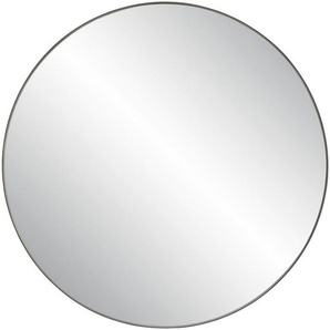 Xora Wandspiegel, Schwarz, Glas, rund, 80x80x3.5 cm, Bsci, Spiegel, Wandspiegel
